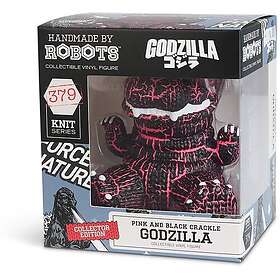 Handmade by Robots Godzilla Pink & Black Crackle Knit Series #379