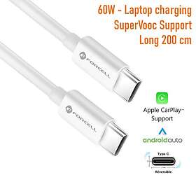 Forcell C338W-20 USB-C vers USB-C 2.0 2 m