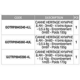 Garbolino Heritage Nymphe An Flugfiske 3.60m / 0.5-8g
