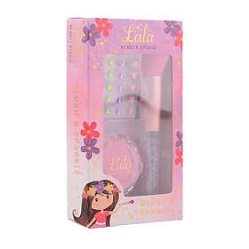 Johntoy LaLa Blush and Brush Make-up Set (1x lyserød blush, 1x ark med negleklis