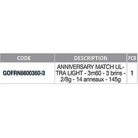 Garbolino Anniversary 80 Ultra Light Match Rod 3.60m / 2-8g