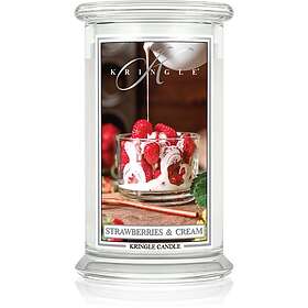 Kringle Candle Strawberries & Cream Scented Candle 623g
