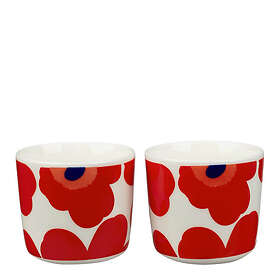 Marimekko Oiva Unikko Kop 20cl 2-pack