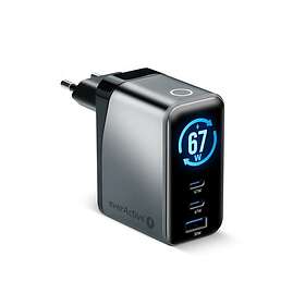 Everactive Sc-670Q GaN Pistorlaturi 1X USB 2X USB-C PD QC4+ 67W