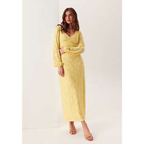 Bubbleroom Structure Floral Smock Maxi Klänning