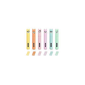 Legami Teddy's Style Marker (Yellow, Peach, Pink, Purple, Light Blue, Light Gree