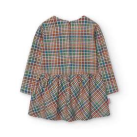 Boboli Knit Check Long Sleeve Dress (Jr)