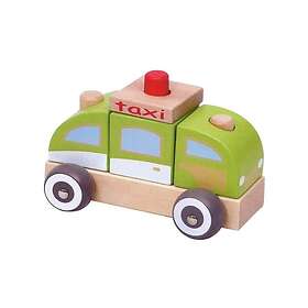 iBOX Trä Bil Leksak Taxi W05C010
