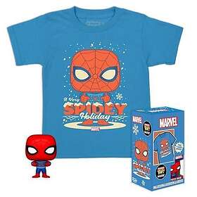 Funko Pocket Pop! Marvel Holiday Spiderman Figurine & T-Shirt