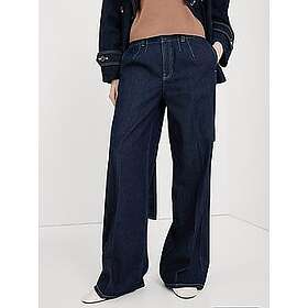 Mango Wide Leg Mid-Rise Jeans (Women's)