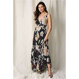 Joelle Maxi Chiffon Blommigt Tryck Lång Klänning