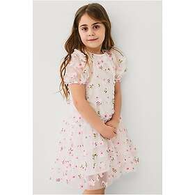 Ellos Collection Mesh Blomstertrykk Kjole