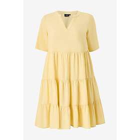 Zizzi Vlina 1/2 Linblanding Volangkjole Midi