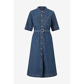 Tommy Hilfiger Dnm Lor Fit Flare Denim Midi Klänning