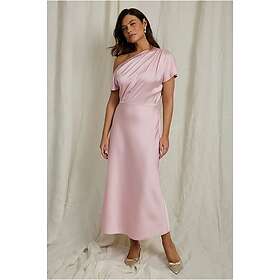 Joelle Draperad Satin Maxiklänning