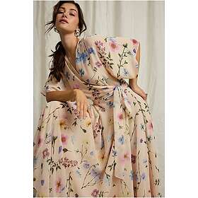 Joelle Maxi Chiffon Blommigt Tryck Klänning