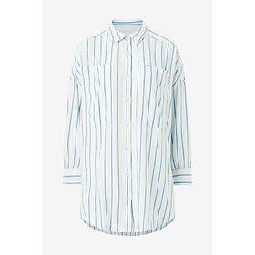 Lee Relaxed Shirt Dress Linen Mix Striped