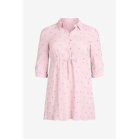 Zizzi Viva 3/4 Broderad Mönsterklänning