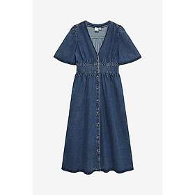 Vero Moda Vmmelaney Denim 2/4 Puffärmel Midi Klänning