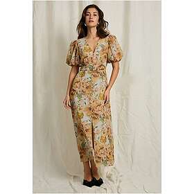 Joelle Maxi Puff Sleeve Blomstermønster Kjole