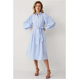 Ellos Collection Skjortklänning Puff Sleeve Wrap Midi