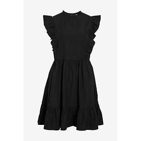 Vila Virufella O-neck S/L Volangärmad Klänning