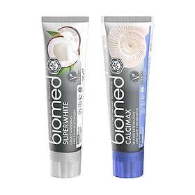 Biomed Superwhite + Calcimax Tandkräm 2-pack