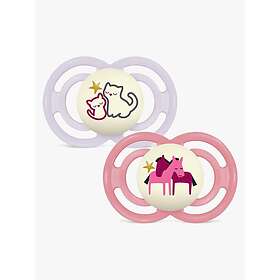Mam Perfect Silikonbegravare 16-36m 2-pack (Rosa)