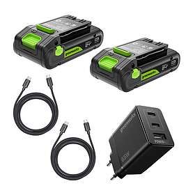 Greenworks K2D4DEAA1 24V 2.0Ah 2-pack