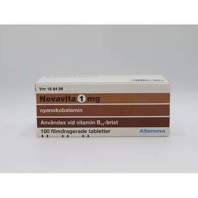 Novavita Cyanocobalamin 1mg 100 tabletter