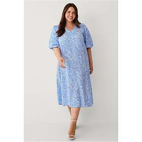 Kaffe Curve Kchannia Puff Sleeve Midi Klänning