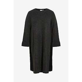 Evoked Vila Vicilia O-neck L/S High Slit Kjole