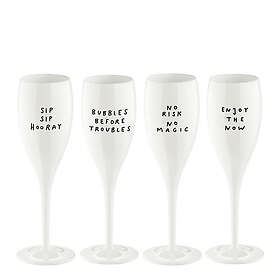 Koziol Cheers No.1 Champagne Glass 10cl 4-pack