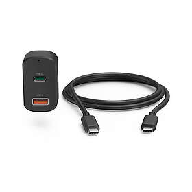 Hama 00200018 Universal USB-C Bil Datormatningsenhet 65W
