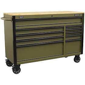 Sealey AP5210KBE Wooden Worktop Roller Cabinet (10 drawers)
