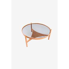 Homitis Table Basse Clover Oak 100x100x46 cm Verre
