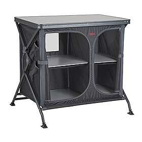 Crespo AP/105 Kitchen Island Aluminium Black/Grey 68x92x84 cm