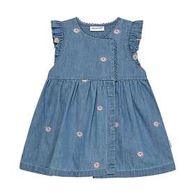 Minymo Kortermet kjole brodert chambray (Jr)