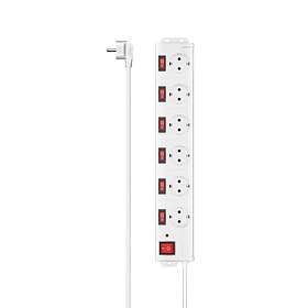 Hama Smart 6-Way Power Strip 1.4m 00223159