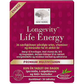 New Nordic Longevity Life Energy 30 tabletter