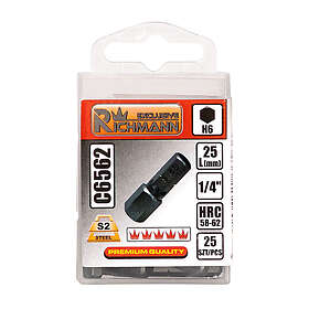 Richmann C6562 Hex Bits 25mm 25pcs