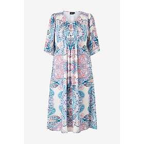 Zizzi Satin Puff Sleeve Midi Klänning