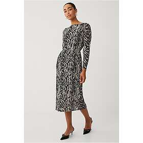 Vila Vilarine Nala Boat Neck L/S Midi Klänning