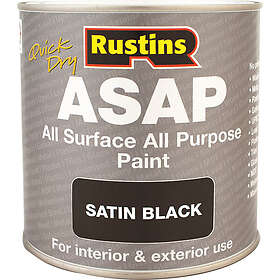 Rustins ASAP All Surface All Purpose Paint Black 1L
