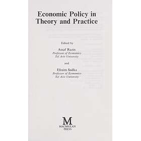 Economic Policy in Theory and Practice Hardcover