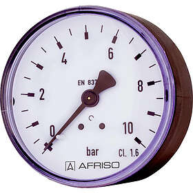 Afriso Manometer Ø63mm 1/4" 1063b-t 0-10 Bar 9706211
