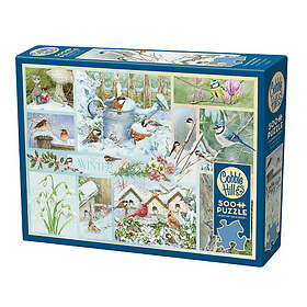 Cobble Hill Garden Birds in Winter 500 Pieces