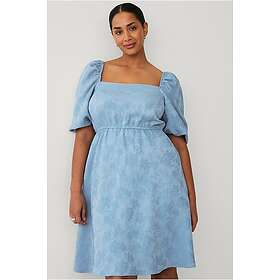 Ellos Collection Babydoll Jacquard Mönster Midi Klänning