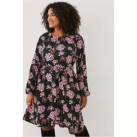 Ellos Collection Ballongärmar Blommigt Midi Klänning