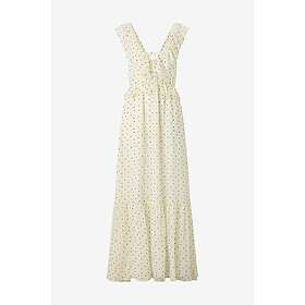 Bubbleroom Frill Tie Back Chiffon Maxi Dress